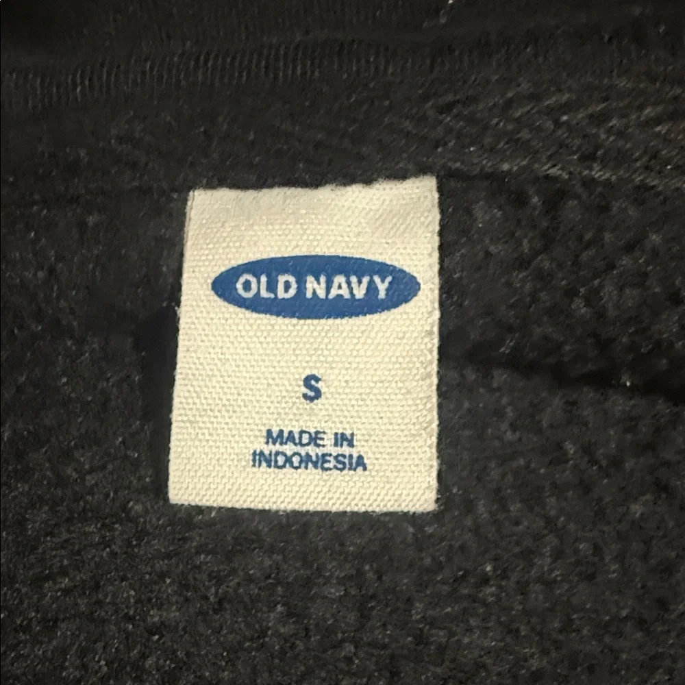 Old Navy Women's Classic Black Zip-Up Sweatshirt - Picture 4 of 4